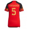 Belgien Jan Vertonghen #5 Hemmatröja Dam VM 2022 Korta ärmar